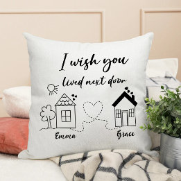 Friends in Long Distance Best Friends Memorable Cushion
