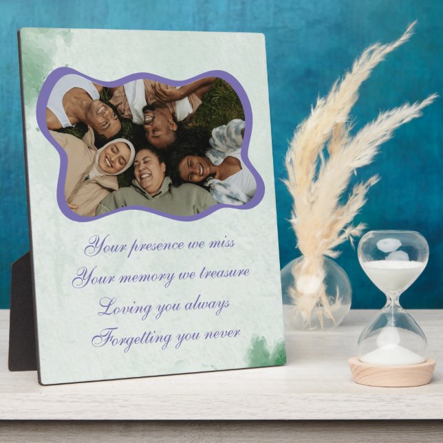 Friends in the woods Tabletop plaque 8x10 Easel (Side)