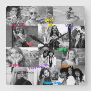 Friends Inspired Photo Clock HAMbWG
