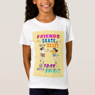 Friends Jersey Skate With Heart Soar With Spirit T-Shirt