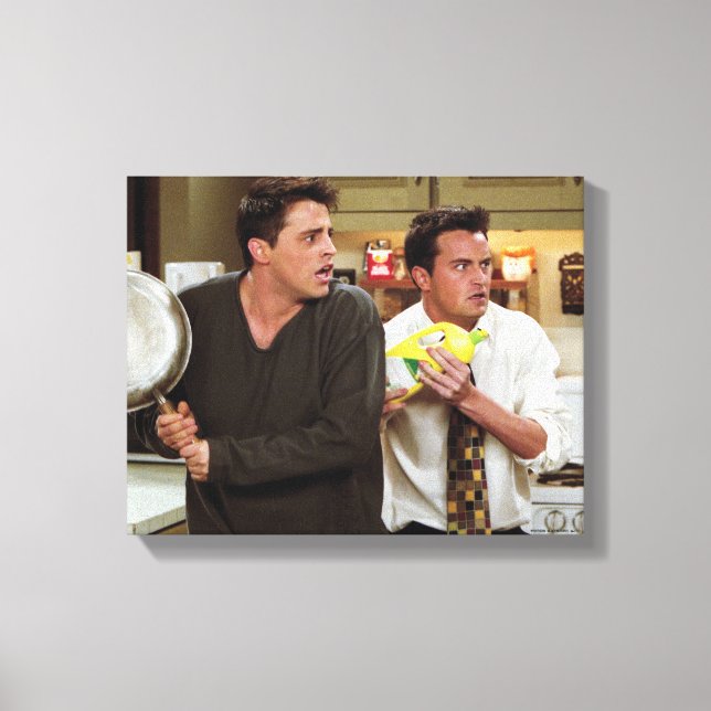 FRIENDS™ | Joey & Chandler Scared Canvas Print (Front)
