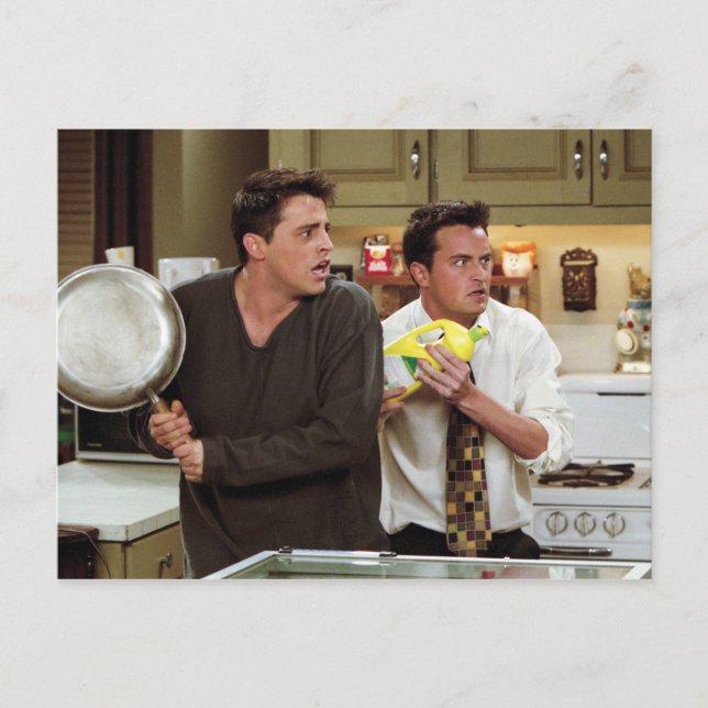FRIENDS™ | Joey & Chandler Scared Invitation Postcard (Front)