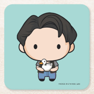 FRIENDS™   Joey Chibi Square Paper Coaster