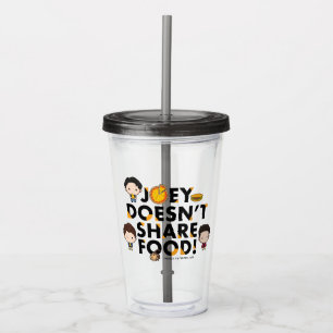 FRIENDS™   Joey Doesn't Share Food Chibi Acrylic Tumbler