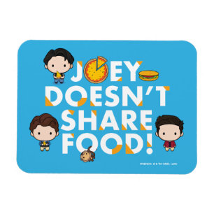 FRIENDS™   Joey Doesn't Share Food Chibi Magnet