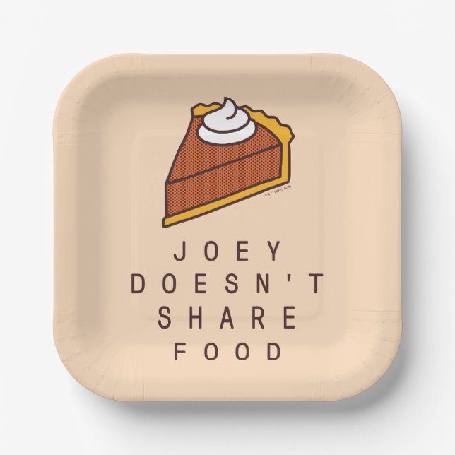 FRIENDS™ | Joey Doesn't Share Food Paper Plate (Front)