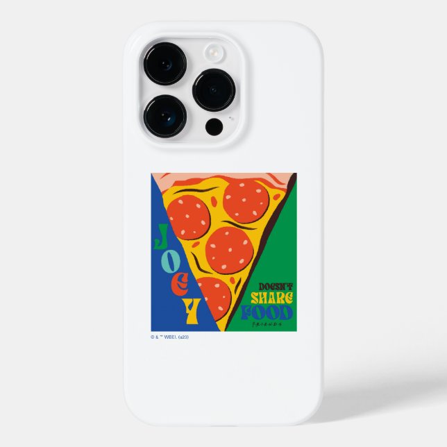 FRIENDS™ | Joey Doesn't Share Food - Pizza Graphic Case-Mate iPhone Case (Back)