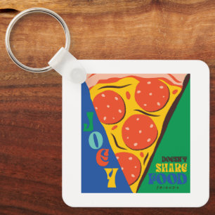 FRIENDS™   Joey Doesn't Share Food - Pizza Graphic Key Ring