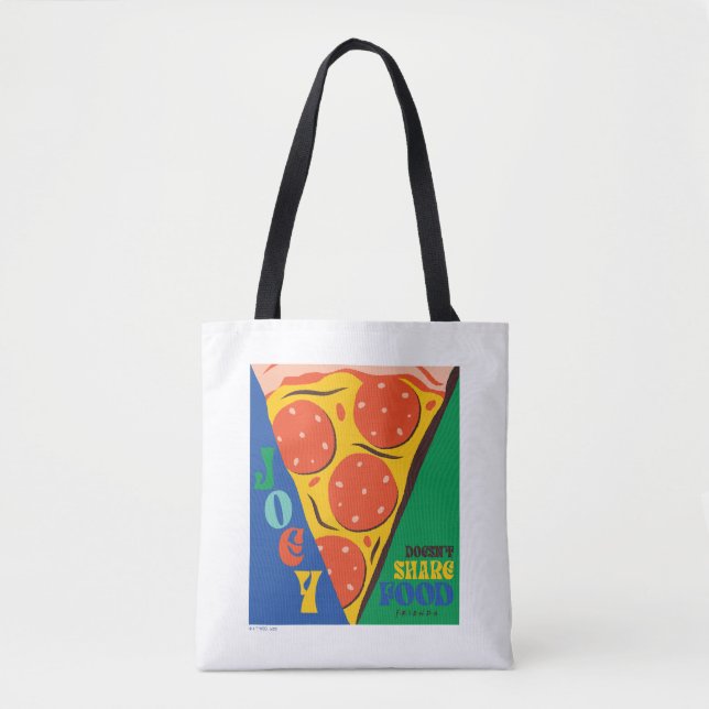 FRIENDS™ | Joey Doesn't Share Food - Pizza Graphic Tote Bag (Front)