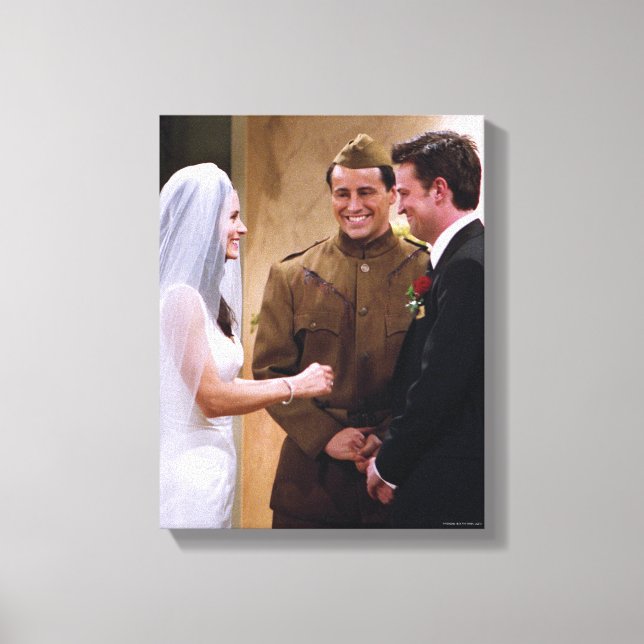 FRIENDS™ | Joey Marries Monica & Chandler Canvas Print (Front)