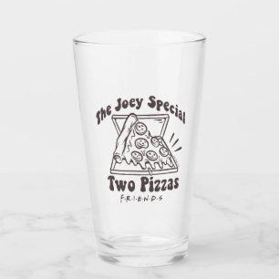 FRIENDS™   Joey Pizza Quote Glass