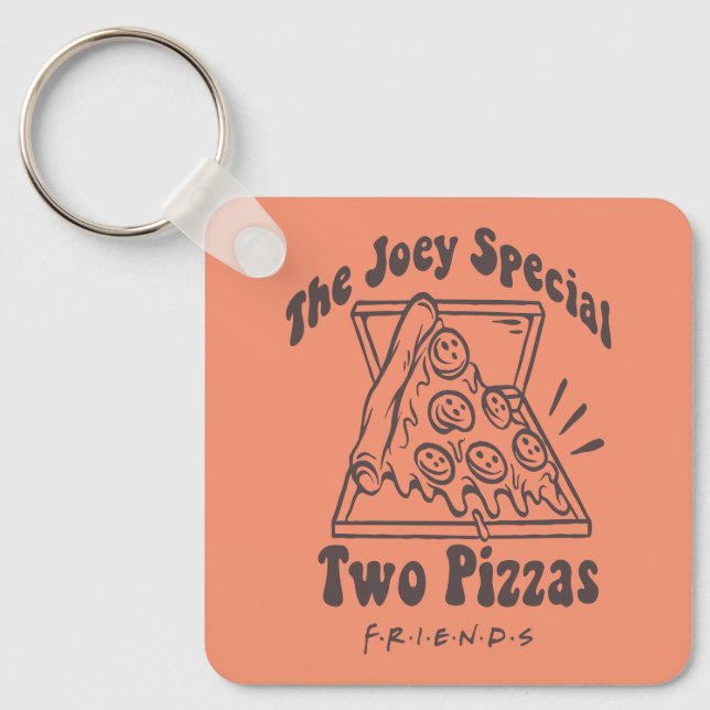 FRIENDS™ | Joey Pizza Quote Key Ring (Front)