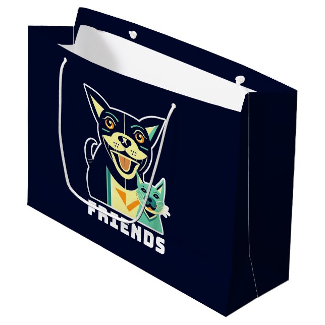 Friends Large Gift Bag (Front Angled)