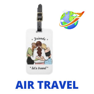 Friends Let's Travel, Support Hug White Travel Luggage Tag