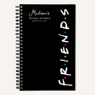 FRIENDS™ Logo | Wedding Bridal Shower Guest Gift Notebook