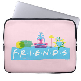 FRIENDS™   Logo with Icons Laptop Sleeve