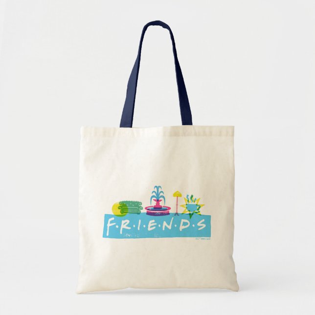 FRIENDS™ | Logo with Icons Tote Bag (Front)