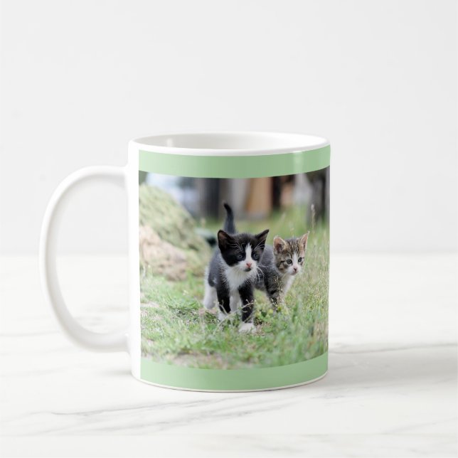 Friends Make Every Moment Brighter - Cat Mug (Left)