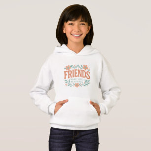 Friends Make Life Beautiful Kids' Pullover Hoodie