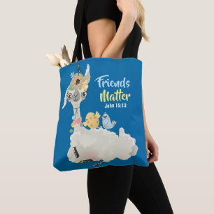Friends Matter Inspirational Tote Bag, Medium Bag