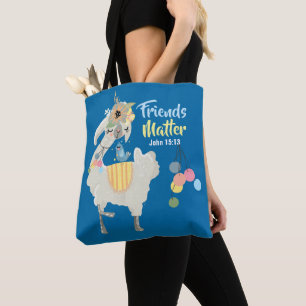 Friends Matter Inspirational Tote Bag, Medium Bag