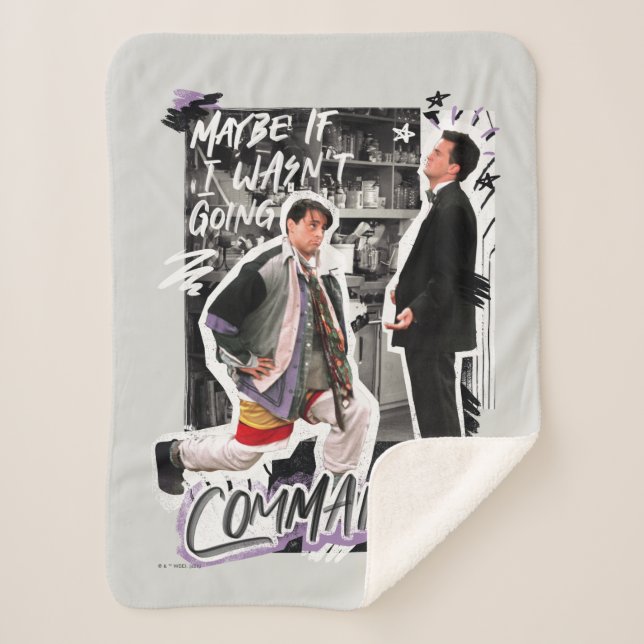 FRIENDS™ | Maybe If I Wasn't Going Commando! Sherpa Blanket (Front)