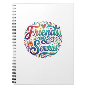  Friends & Memories T-Shirt – Cherished Moments  Notebook