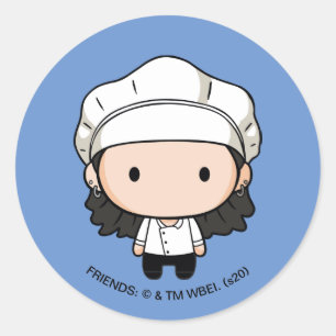FRIENDS™   Monica Chibi Classic Round Sticker