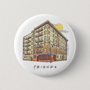 FRIENDS™   Monica's Apartment Building 6 Cm Round Badge