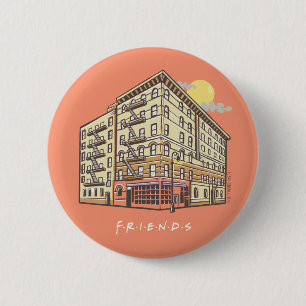 FRIENDS™   Monica's Apartment Building 6 Cm Round Badge