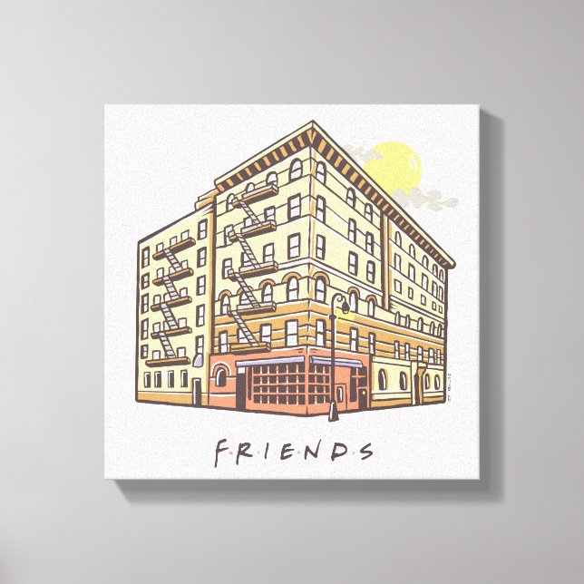 FRIENDS™ | Monica's Apartment Building Canvas Print (Front)