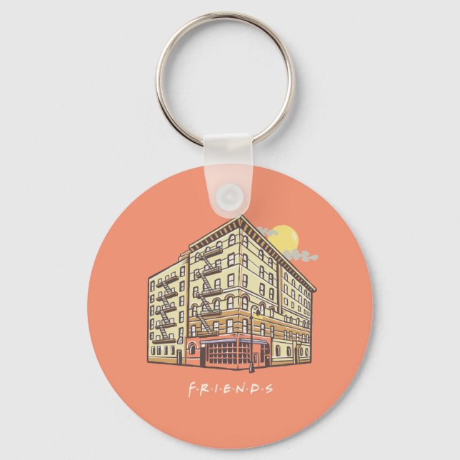 FRIENDS™ | Monica's Apartment Building Key Ring (Front)