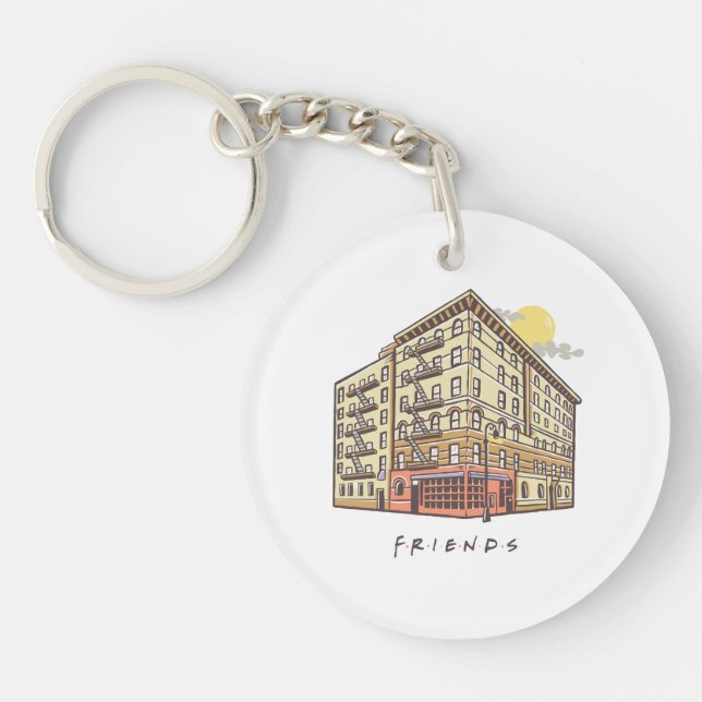 FRIENDS™ | Monica's Apartment Building Key Ring (Front)