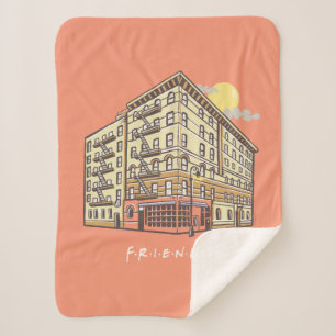 FRIENDS™   Monica's Apartment Building Sherpa Blanket