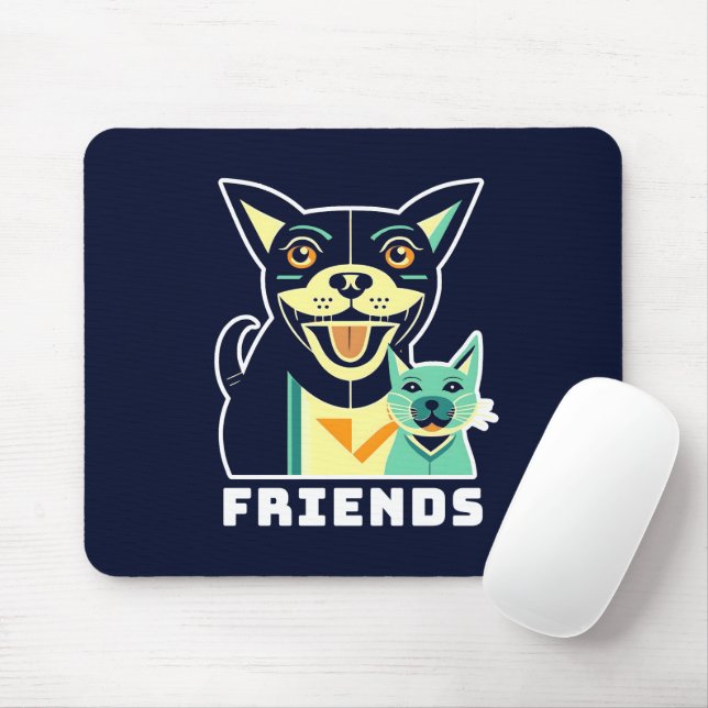 Friends Mouse Mat (With Mouse)