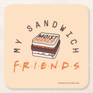 FRIENDS™   My Sandwich Square Paper Coaster