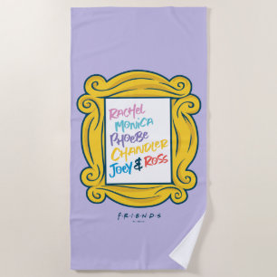 FRIENDS™ Names in Peephole Beach Towel