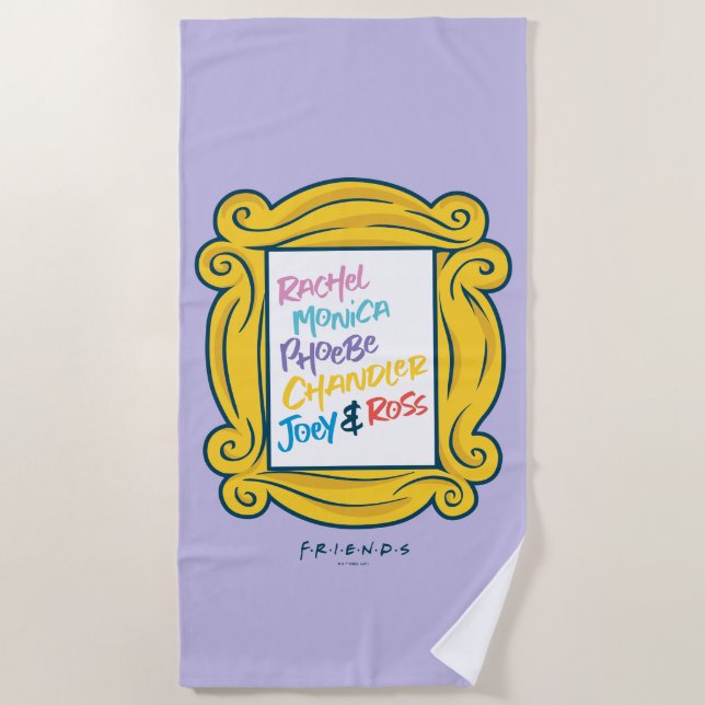 FRIENDS™ Names in Peephole Beach Towel (Front)