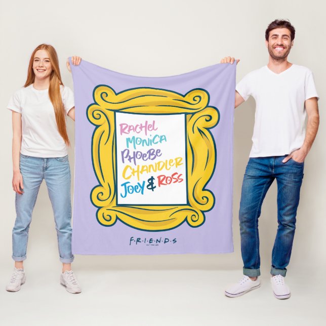 FRIENDS™ Names in Peephole Fleece Blanket (In Situ)