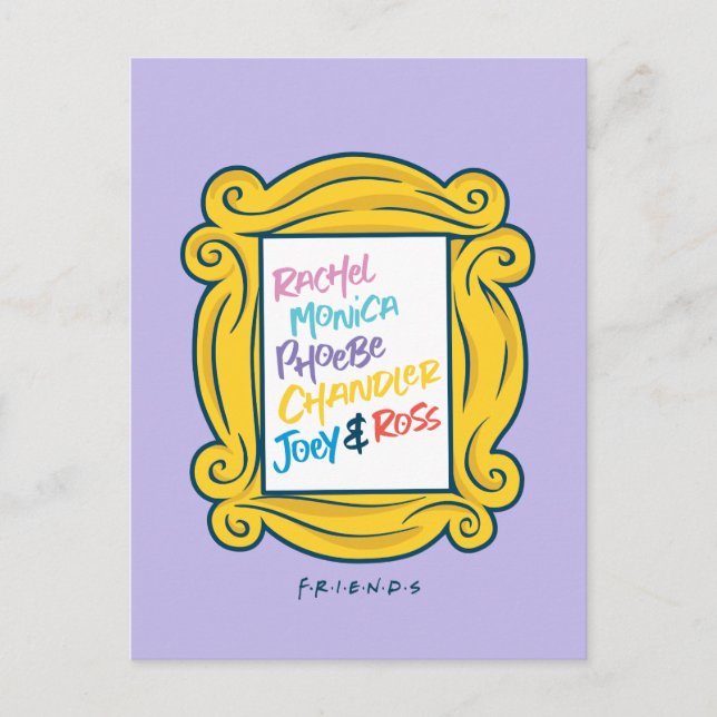 FRIENDS™ Names in Peephole Invitation Postcard (Front)