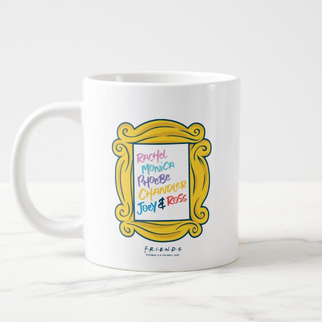 FRIENDS™ Names in Peephole Large Coffee Mug (Left)