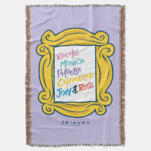 FRIENDS™ Names in Peephole Throw Blanket