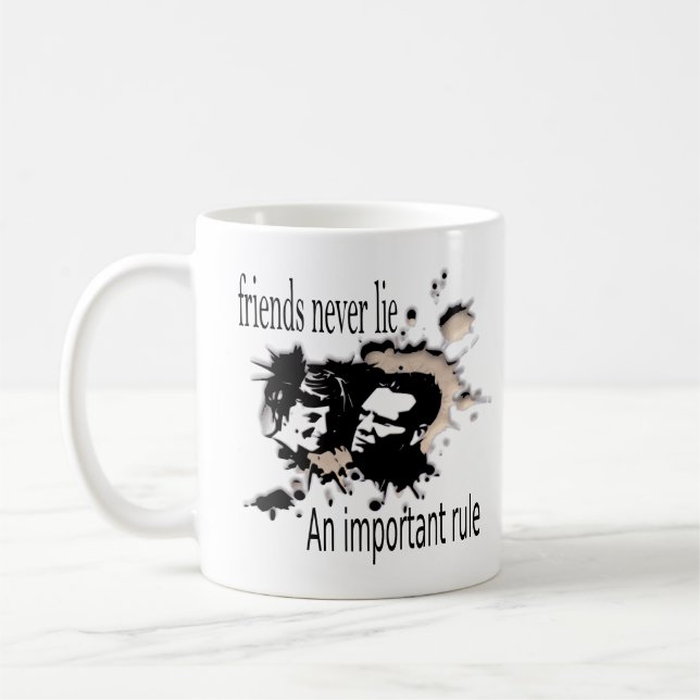 friends never lie hoodie coffee mug (Left)