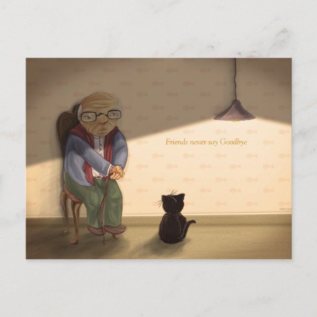 Friends never say Goodbye Postcard (Front)