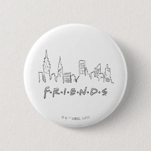 FRIENDS™   New York City Silhouette 6 Cm Round Badge