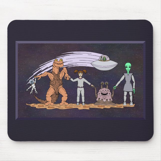 Friends No Matter The Differences Mouse Mat (Front)