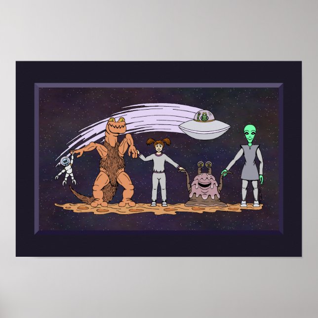 Friends No Matter The Differences Poster (Front)