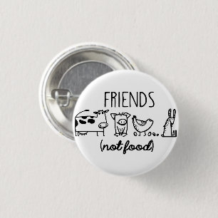 FRIENDS (not food) 3 Cm Round Badge