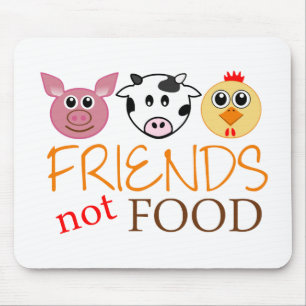 Friends Not Food Mouse Mat