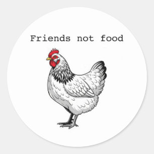 Friends not food sticker